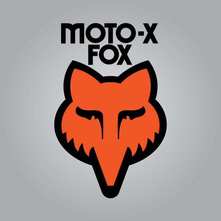 Moto-X Fox Head Decal – Vintage Motocross Stickers