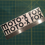 Moto-X Fox Tank Decal Set - 13"
