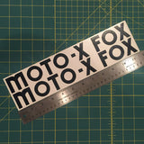 Moto-X Fox Tank Decal Set - 11.5"