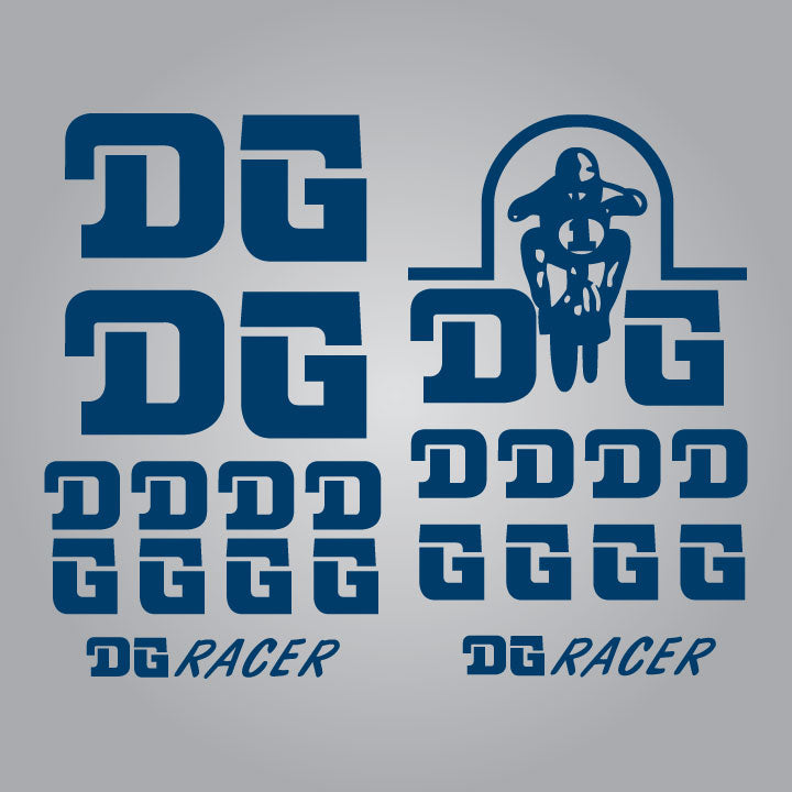 DG Racer BMX Decal Sheet – Vintage Motocross Stickers