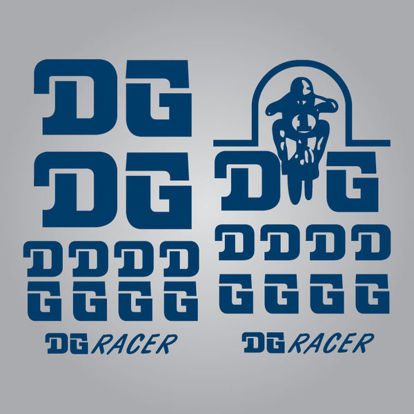 DG Racer BMX Decal Sheet – Vintage Motocross Stickers