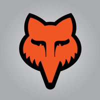 Fox Head Decal - Small Orange