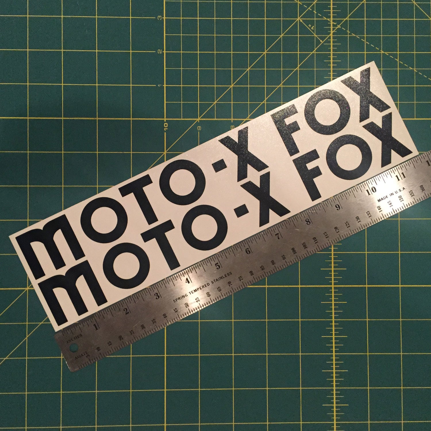 Moto-X Fox Tank Decal Set - 11.5