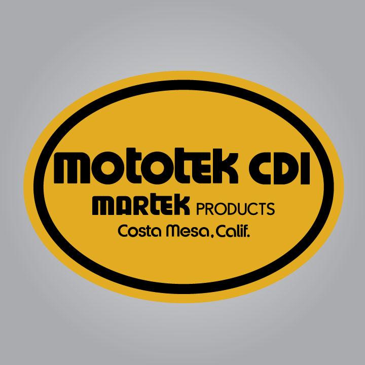 Mototek CDI Decal – Vintage Motocross Stickers