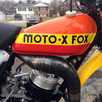 Moto-X Fox Tank Decal Set - 13"