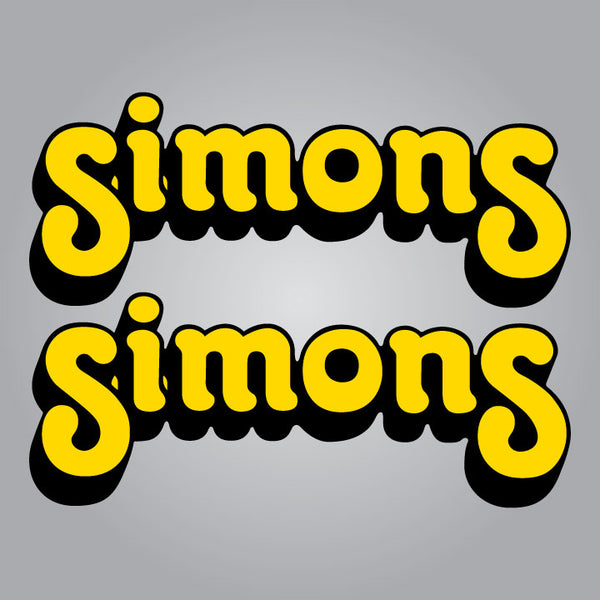 Simons Forks Decal Set - Yellow