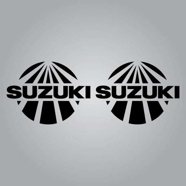 Suzuki Sunburst Fender Decal Set - Black
